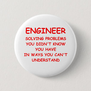 BADGE ROND 5 CM INGÉNIEUR
