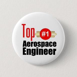 Badge Rond 5 Cm Ingénieur aérospatial supérieur
