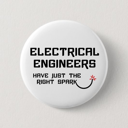 Badge Rond 5 Cm Ingénieur électrique Spark droit (Devant)