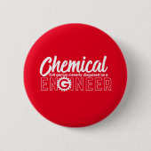 Badge Rond 5 Cm Ingénieur Geek amusant Ingénieur chimique Major (Devant)