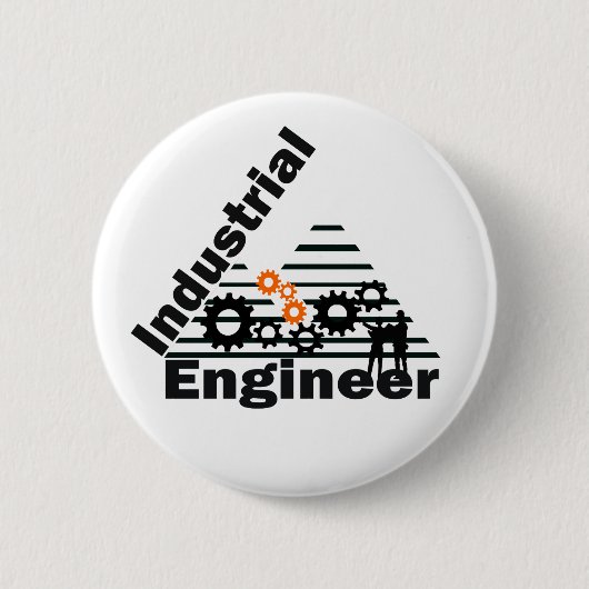 Badge Rond 5 Cm ingénieur industriel (Devant)