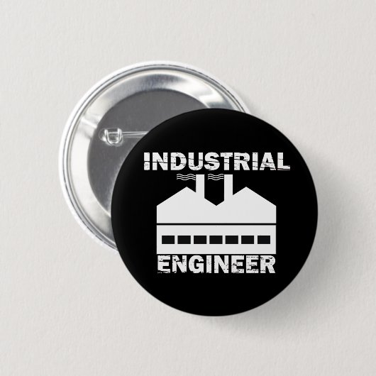Badge Rond 5 Cm Ingénieur industriel (Devant & derrière)