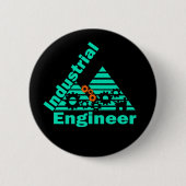 Badge Rond 5 Cm Ingénieur industriel (Devant)
