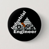 Badge Rond 5 Cm Ingénieur industriel (Devant)