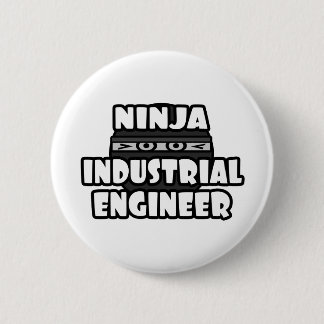 Badge Rond 5 Cm Ingénieur industriel Ninja