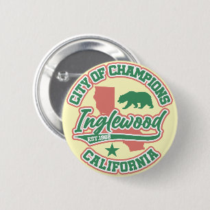 Badge Rond 5 Cm Inglewood, Californie
