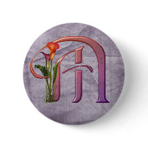 Initiale colorée M de calla