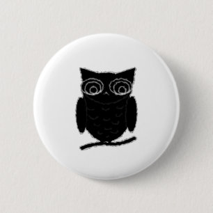 Badge Rond 5 Cm Inkblot Owl