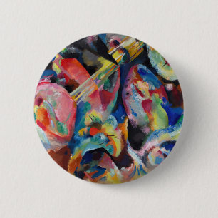 Badge Rond 5 Cm Inondation d'improvisation Wassily Kandinsky (1914