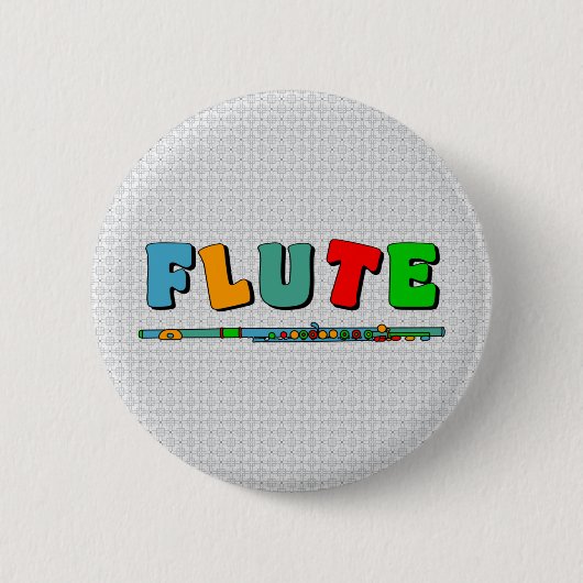 Badge Rond 5 Cm Inondation du Colorful (Devant)