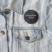 Badge Rond 5 Cm Inoubliable enseignant Chalkboard Design Idée cade (En situation)