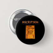 Badge Rond 5 Cm Inscryption Psychologique Stoad Card Jeu Hallowee (Devant & derrière)