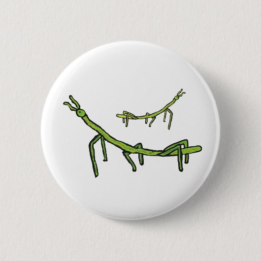 Badge Rond 5 Cm Insecte à bâtonnet (Devant)