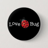 Badge Rond 5 Cm Insecte d'amour - coccinelle (Devant)