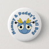 Badge Rond 5 Cm Insecte de Lil de maman et de papa (Devant)