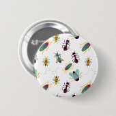 Badge Rond 5 Cm insectes de petits insectes (Devant & derrière)