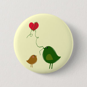 Badge Rond 5 Cm Inséparables