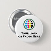 Badge Rond 5 Cm Insigne (Devant & derrière)