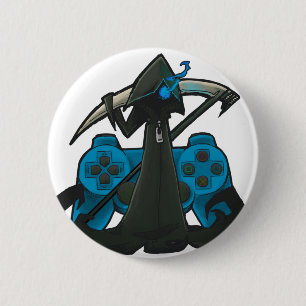 Badge Rond 5 Cm Insigne bleu de Reaper