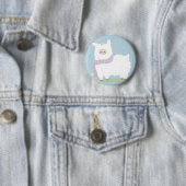 Badge Rond 5 Cm Insigne d'alpaga de Kawaii (En situation)