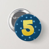 Badge Rond 5 Cm Insigne d'anniversaire - goupille personnalisable (Devant & derrière)