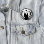 Badge Rond 5 Cm Insigne d'Anonywear (En situation)