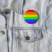 Badge Rond 5 Cm Insigne d'arc-en-ciel (En situation)