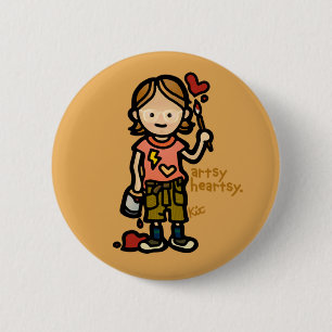 Badge Rond 5 Cm insigne d'art