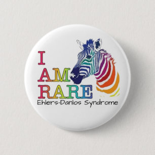 Badge Rond 5 Cm Insigne de 2,25 po - Syndrome d'Ehlers-Danlos