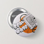 Badge Rond 5 Cm Insigne de bande de battement (Devant & derrière)