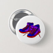 Badge Rond 5 Cm Insigne de baskets (Devant & derrière)
