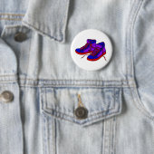 Badge Rond 5 Cm Insigne de baskets (En situation)