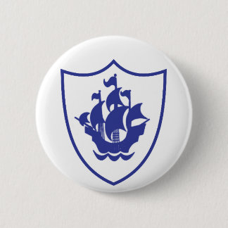Badge Rond 5 Cm Insigne de bouclier de Peter bleu