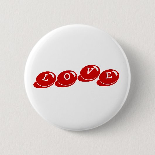 Badge Rond 5 Cm Insigne de bouton d'amour (Devant)