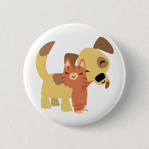 Badge Rond 5 Cm Insigne de bouton de bande dessinée de Kitty et d