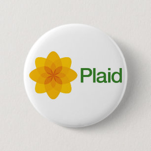 Badge Rond 5 Cm Insigne de bouton de Cymru de plaid