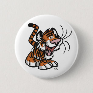 Badge Rond 5 Cm Insigne de bouton de Lil'Tiger