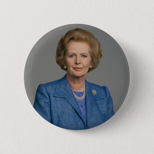 Badge Rond 5 Cm Insigne de bouton de Margaret Thatcher (Devant)