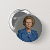 Badge Rond 5 Cm Insigne de bouton de Margaret Thatcher (Devant & derrière)