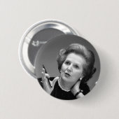 Badge Rond 5 Cm Insigne de bouton de Margaret Thatcher (Devant & derrière)