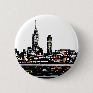 Badge Rond 5 Cm Insigne de bouton de New York
