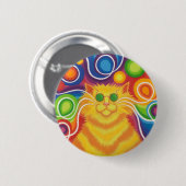 Badge Rond 5 Cm insigne de bouton de Psy-chat-delic (Devant & derrière)