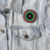 Badge Rond 5 Cm Insigne de bouton de roue de roulette (En situation)