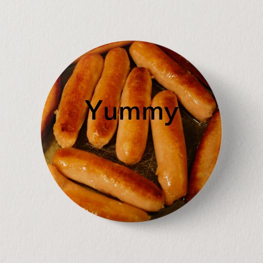 Badge Rond 5 Cm Insigne de bouton de saucisses (Devant)