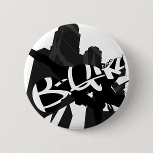 Badge Rond 5 Cm Insigne de bouton de silhouette du danseur NYC de