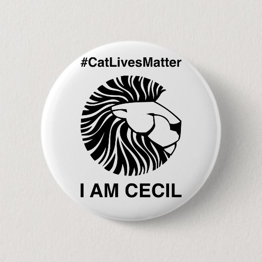 Badge Rond 5 Cm Insigne de #CatLivesMatter (Devant)
