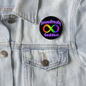 Badge Rond 5 Cm Insigne de déesse de Neurodiversity (En situation)