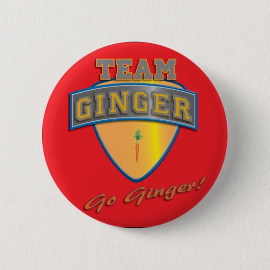 Badge Rond 5 Cm Insigne de gingembre d'équipe (Devant)