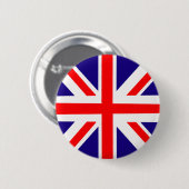 Badge Rond 5 Cm Insigne de goupille d'Union Jack (Devant & derrière)