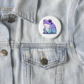 Badge Rond 5 Cm Insigne de grenouille spatiale (En situation)